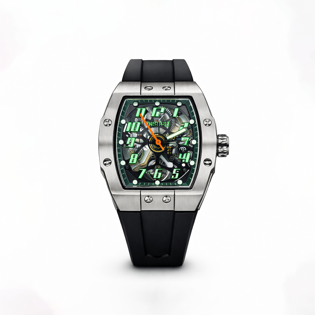 Vanguard Skeletonized "Emerald Carbon" Sports Watch
