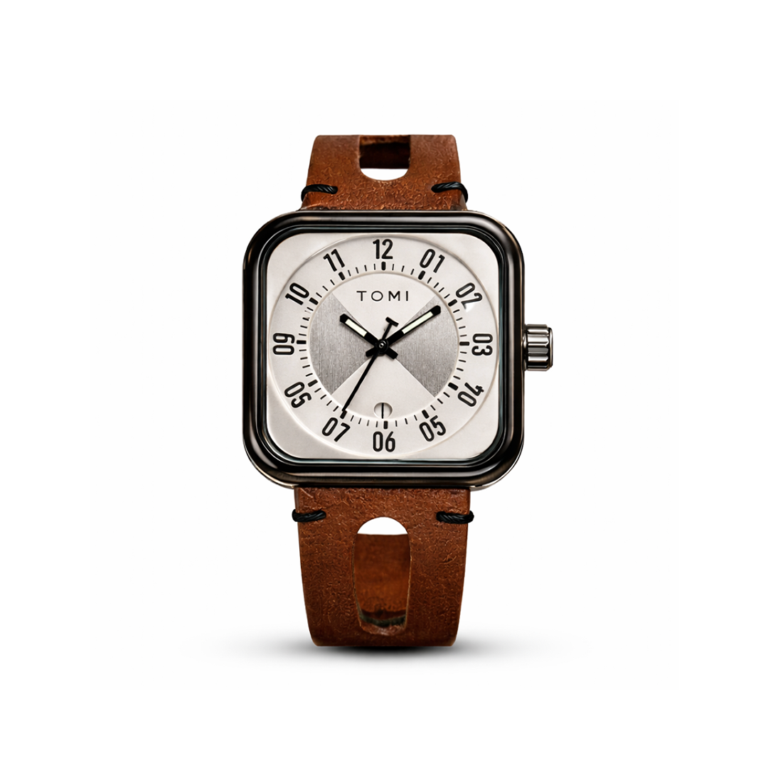 TOMI Urban Aviator Square Watch