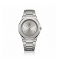 Elegant Royal Arabic Men's Watch - Silver White Dial
