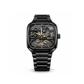 INSUCH Square Skeleton Automatic Mechanical Watch – Black Edition