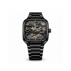 INSUCH Square Skeleton Automatic Mechanical Watch – Black Edition