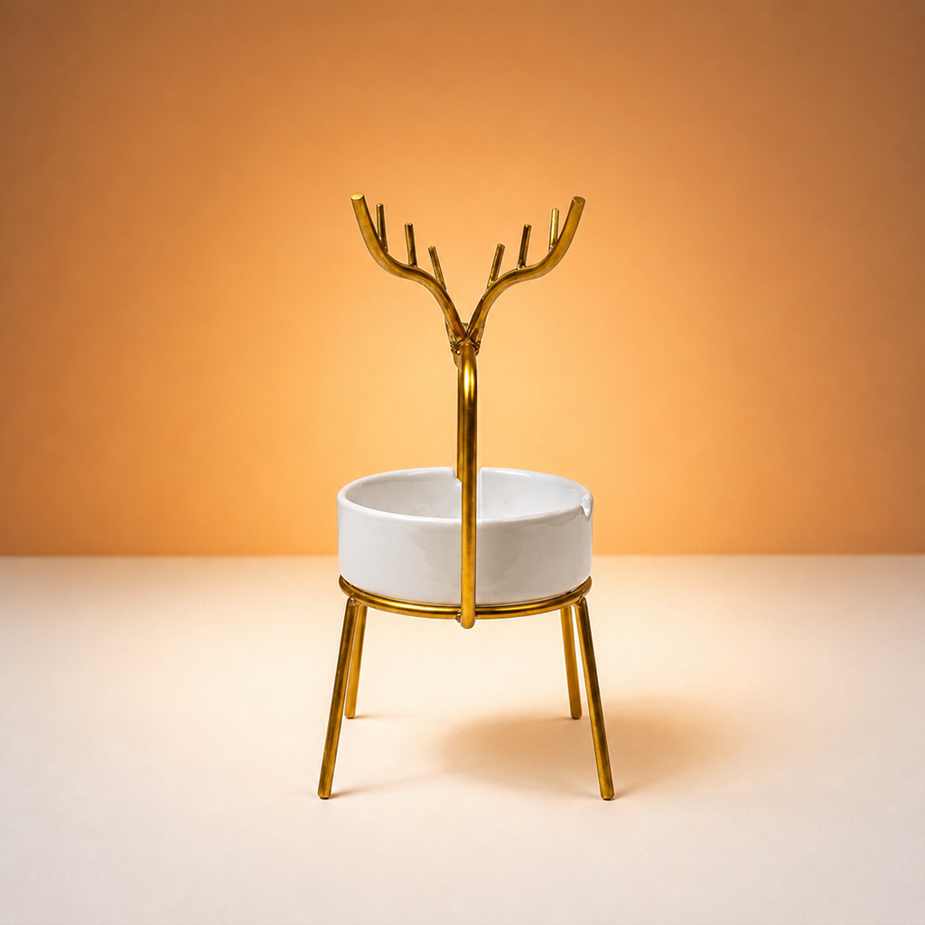 Premium Golden Deer Ashtray