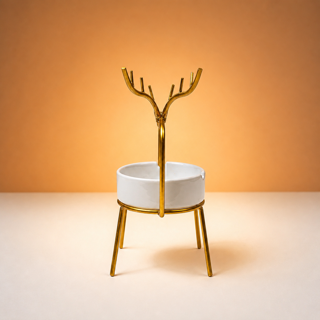 Premium Golden Deer Ashtray