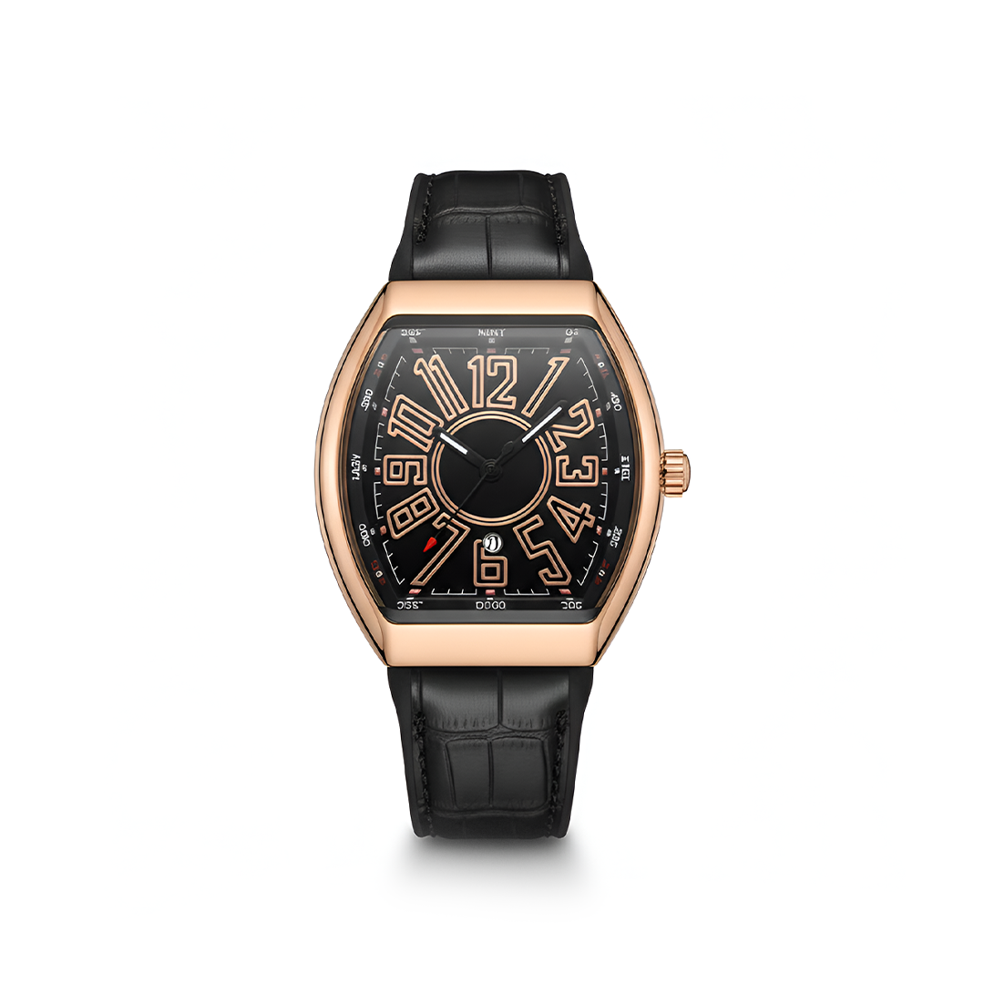 Franck Muller Vanguard Black Dial Luxury Watch – Black GOLD Edition