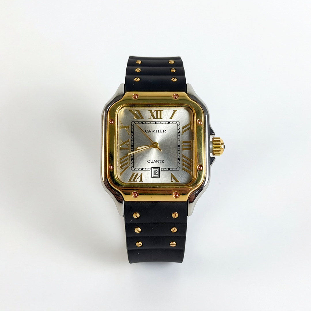Cartier Two-Tone Square Dial Quartz Watch