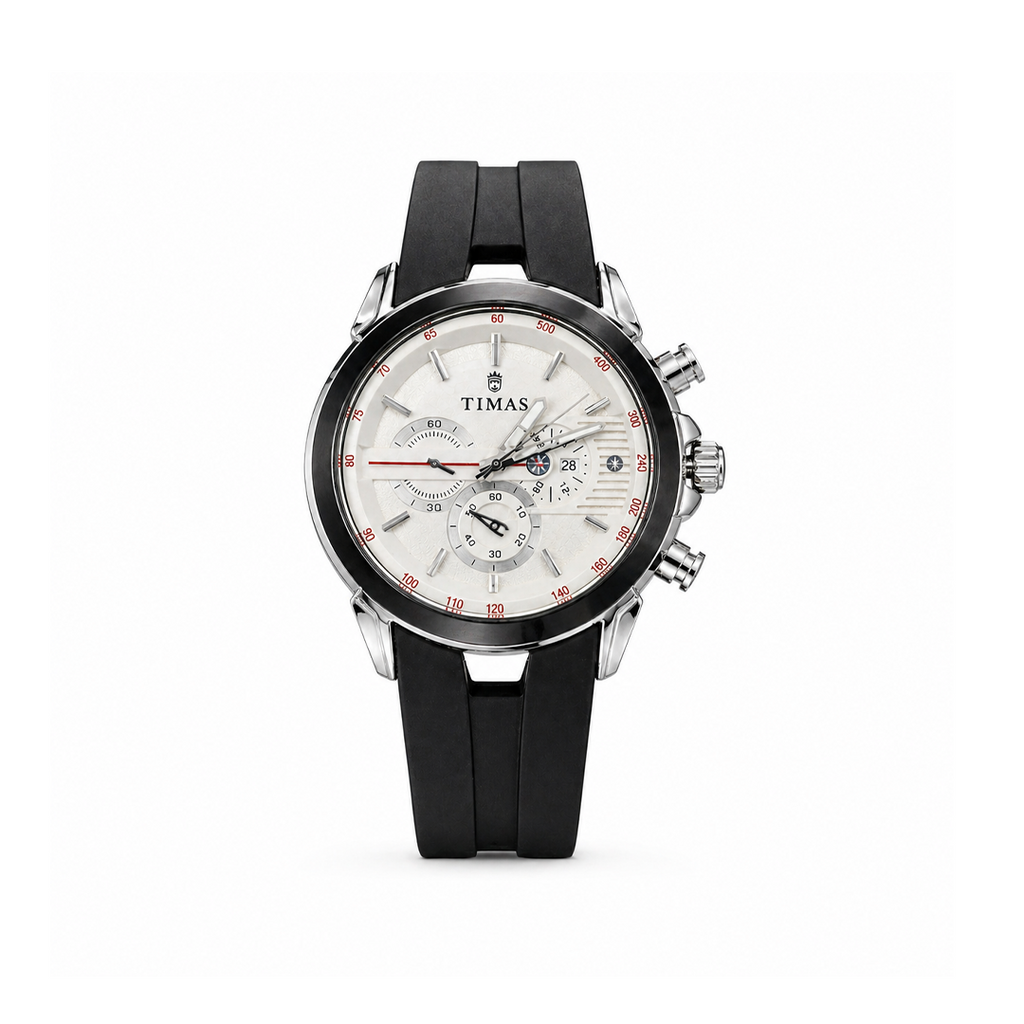 Timas Premium Quartz Sporty Design - Pure White