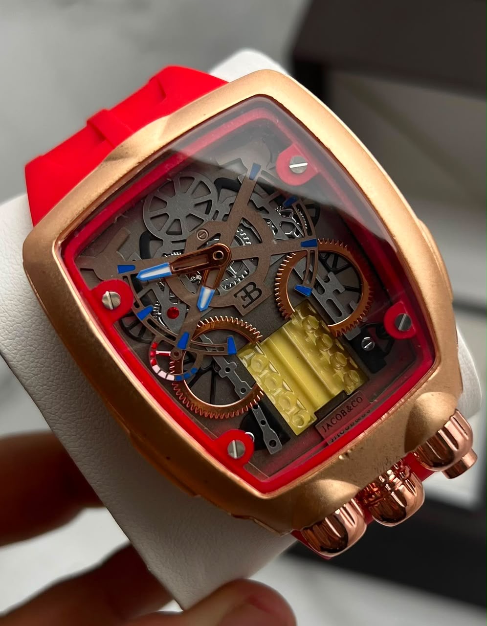 Bugatti Luxury Skeleton Dial Watch