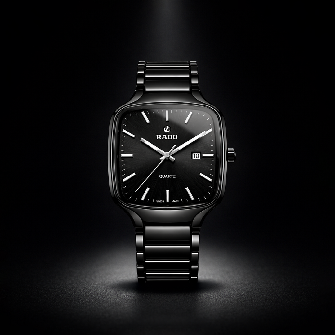 Rado Integral Black Dial Ceramic Watch – Black Edition