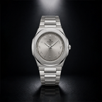 Elegant Royal Arabic Men's Watch - Silver White Dial