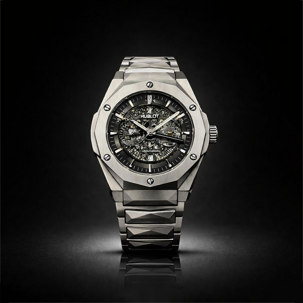 Hublot Skeleton heavy weight – Green and Black Dial