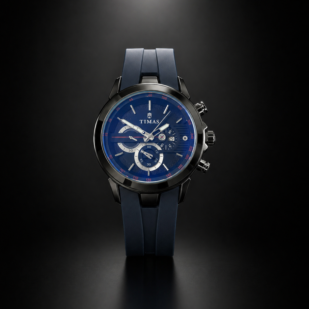 Timas Premium Quartz Sporty Design - Midnight Blue
