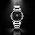 Elegant Royal Arabic Men's Watch - Black Dial