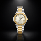 Elegant Royal Arabic Men's Watch - Champagne Gold Dial