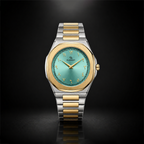 Elegant Royal Arabic Men's Watch - Aqua Blue Dial