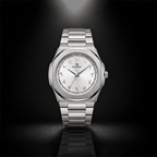Elegant Royal Arabic Men's Watch - Pure White Dial
