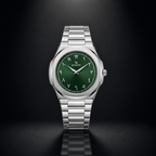 Elegant Royal Arabic Men's Watch - Emerald Green Dial