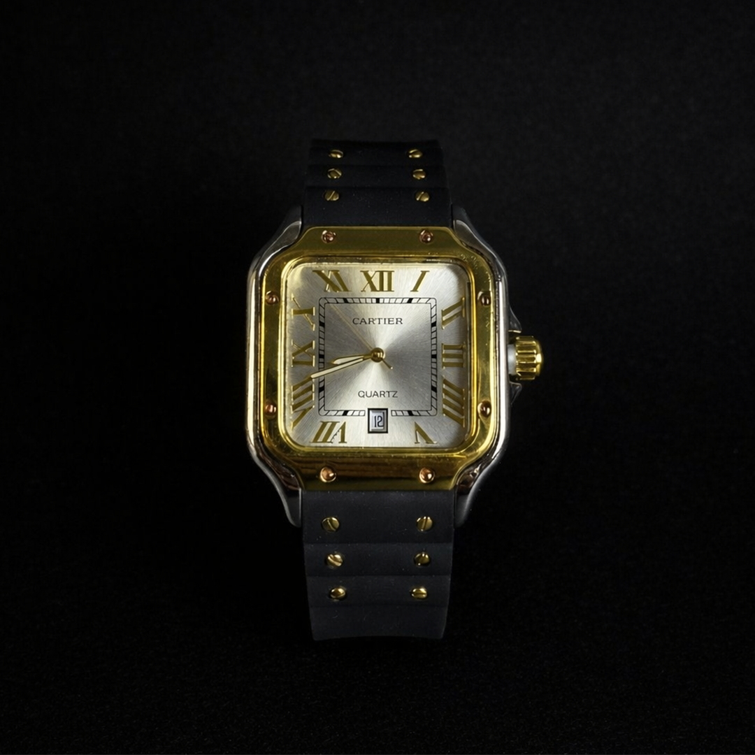 Cartier Two-Tone Square Dial Quartz Watch