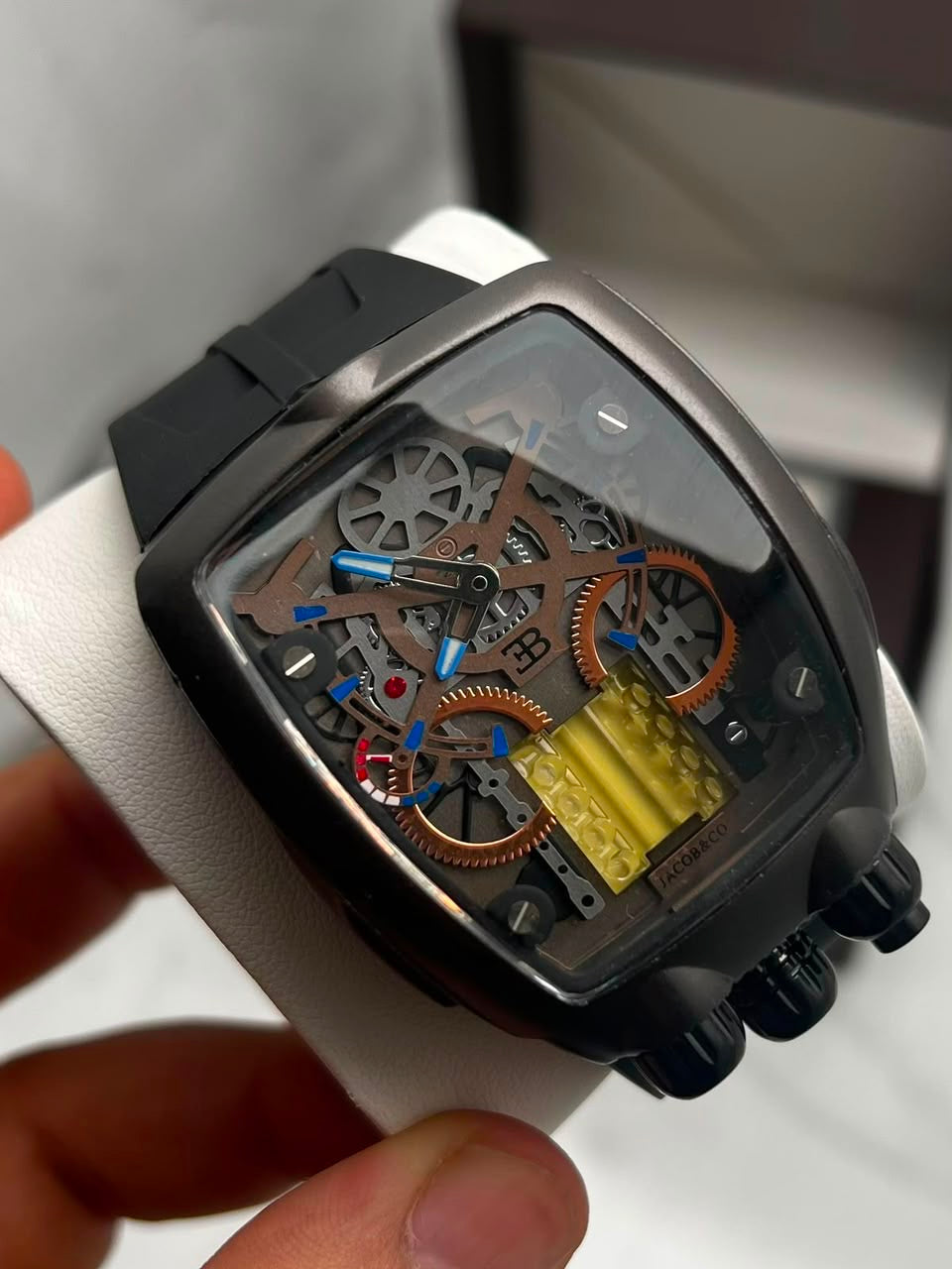 Bugatti Luxury Skeleton Dial Watch