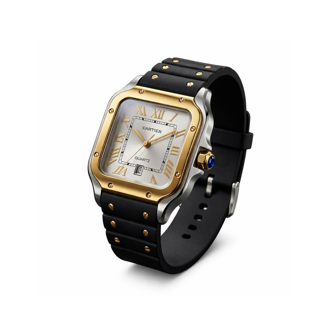 Cartier Two-Tone Square Dial Quartz Watch