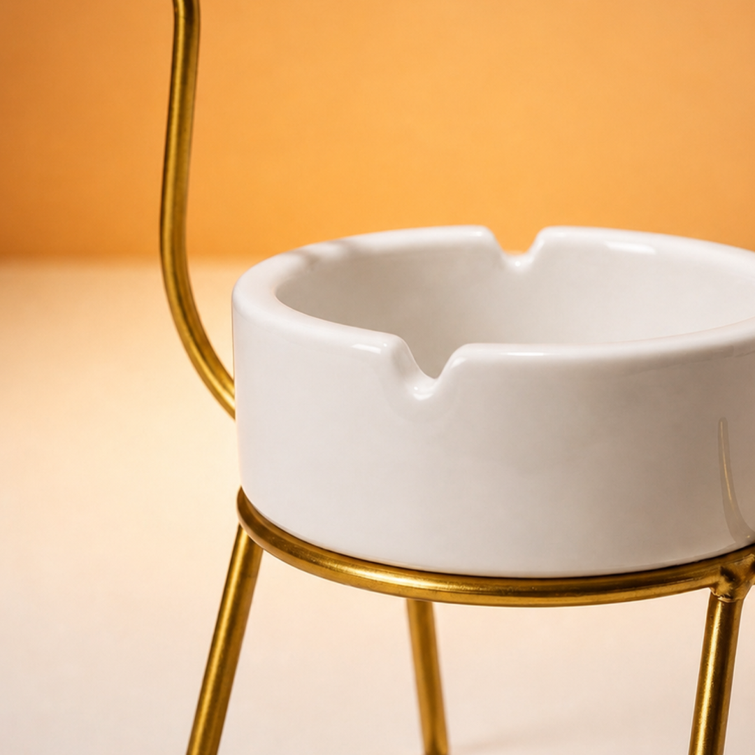 Premium Golden Deer Ashtray