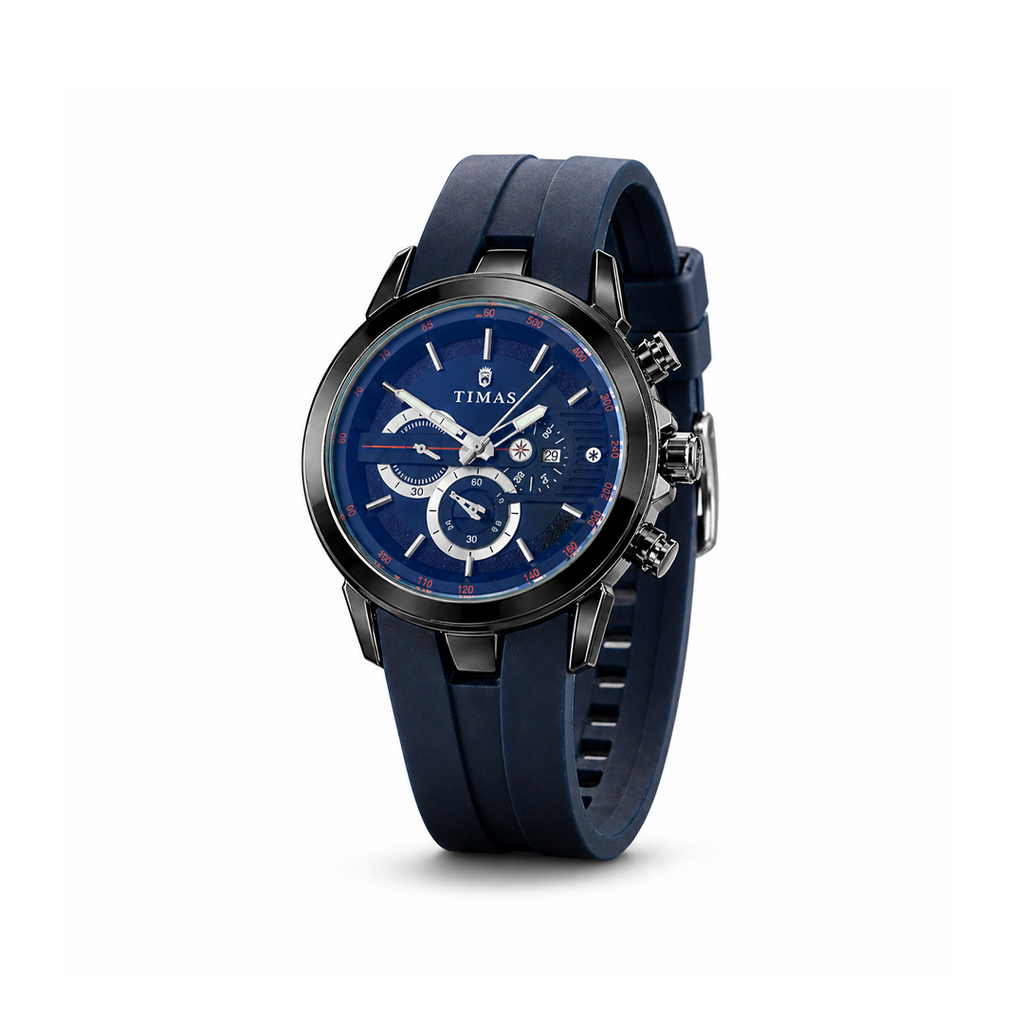 Timas Premium Quartz Sporty Design - Midnight Blue
