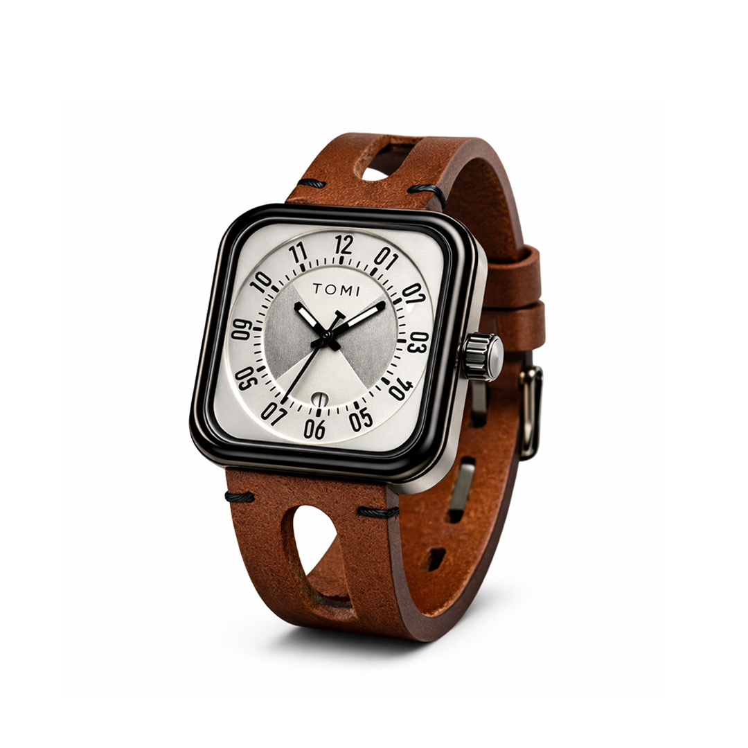 TOMI Urban Aviator Square Watch