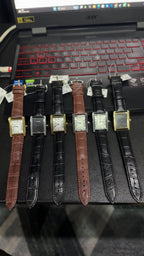Cartier Tank Screw back Premium A grade Quality - Leather strap