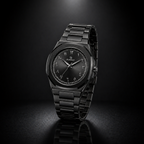 Elegant Royal Arabic Men's Watch - All Black Edition