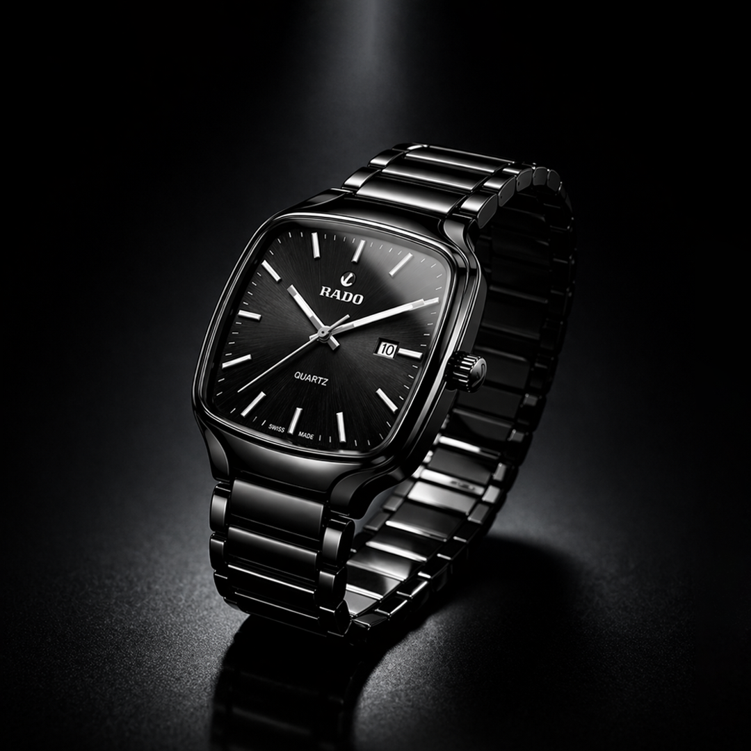 Rado Integral Black Dial Ceramic Watch – Black Edition