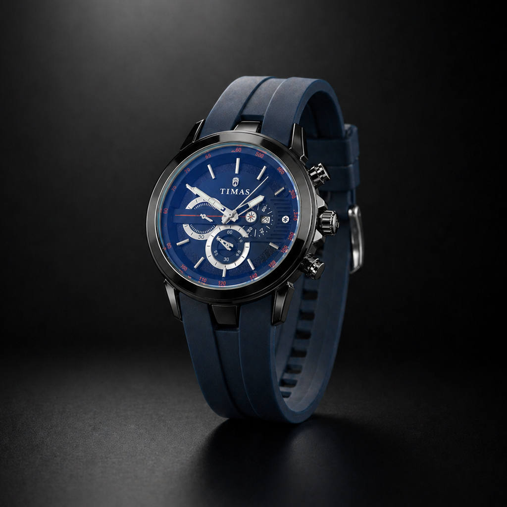 Timas Premium Quartz Sporty Design - Midnight Blue