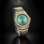 Elegant Royal Arabic Men's Watch - Aqua Blue Dial