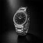 Elegant Royal Arabic Men's Watch - Black Dial