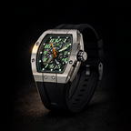 Vanguard Skeletonized "Emerald Carbon" Sports Watch
