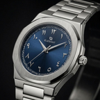 Elegant Royal Arabic Men's Watch - Navy Dial