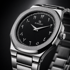 Elegant Royal Arabic Men's Watch - Black Dial