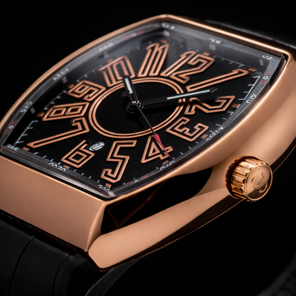 Franck Muller Vanguard Black Dial Luxury Watch – Black GOLD Edition