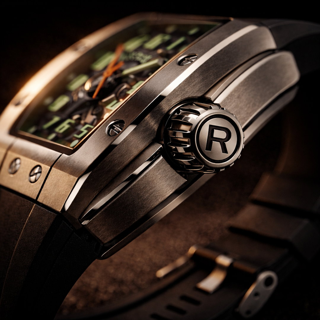Vanguard Skeletonized "Emerald Carbon" Sports Watch
