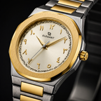 Elegant Royal Arabic Men's Watch - Champagne Gold Dial