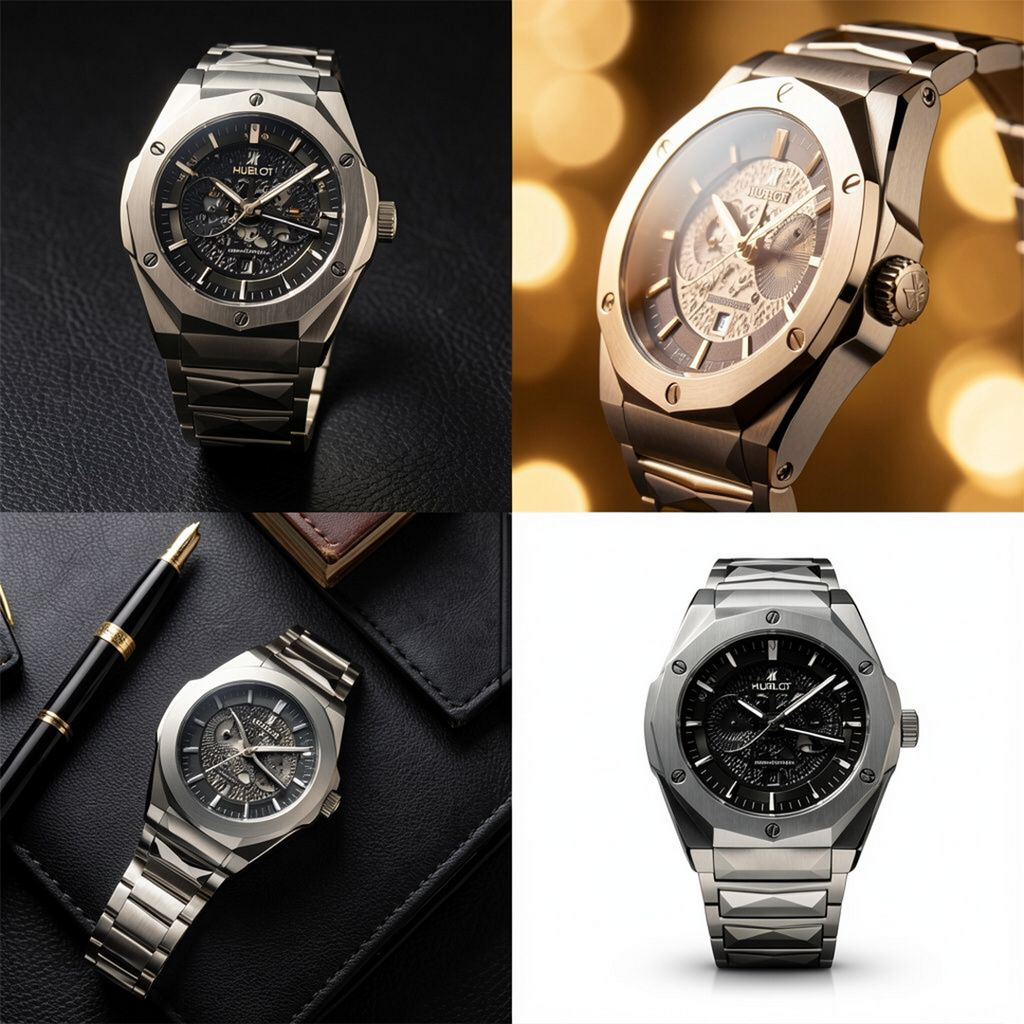Hublot Skeleton heavy weight – Green and Black Dial