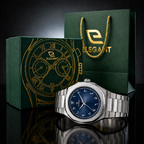Elegant Royal Arabic Men's Watch - Navy Dial