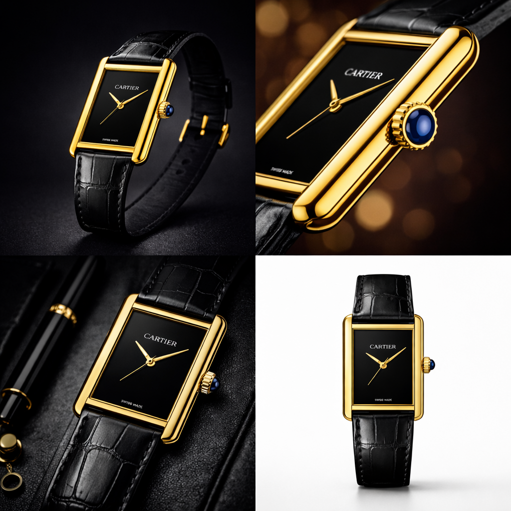 Cartier Tank Louis Cartier Watch - Black Edition