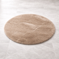 Premium Round Shaggy Rug - Decorative Soft Floor Carpet (Mushroom Grey)