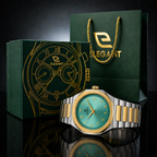 Elegant Royal Arabic Men's Watch - Aqua Blue Dial