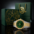 Elegant Royal Arabic Men's Watch - Emerald Green Dial
