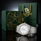 Elegant Royal Arabic Men's Watch - Pure White Dial