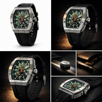 Vanguard Skeletonized "Emerald Carbon" Sports Watch