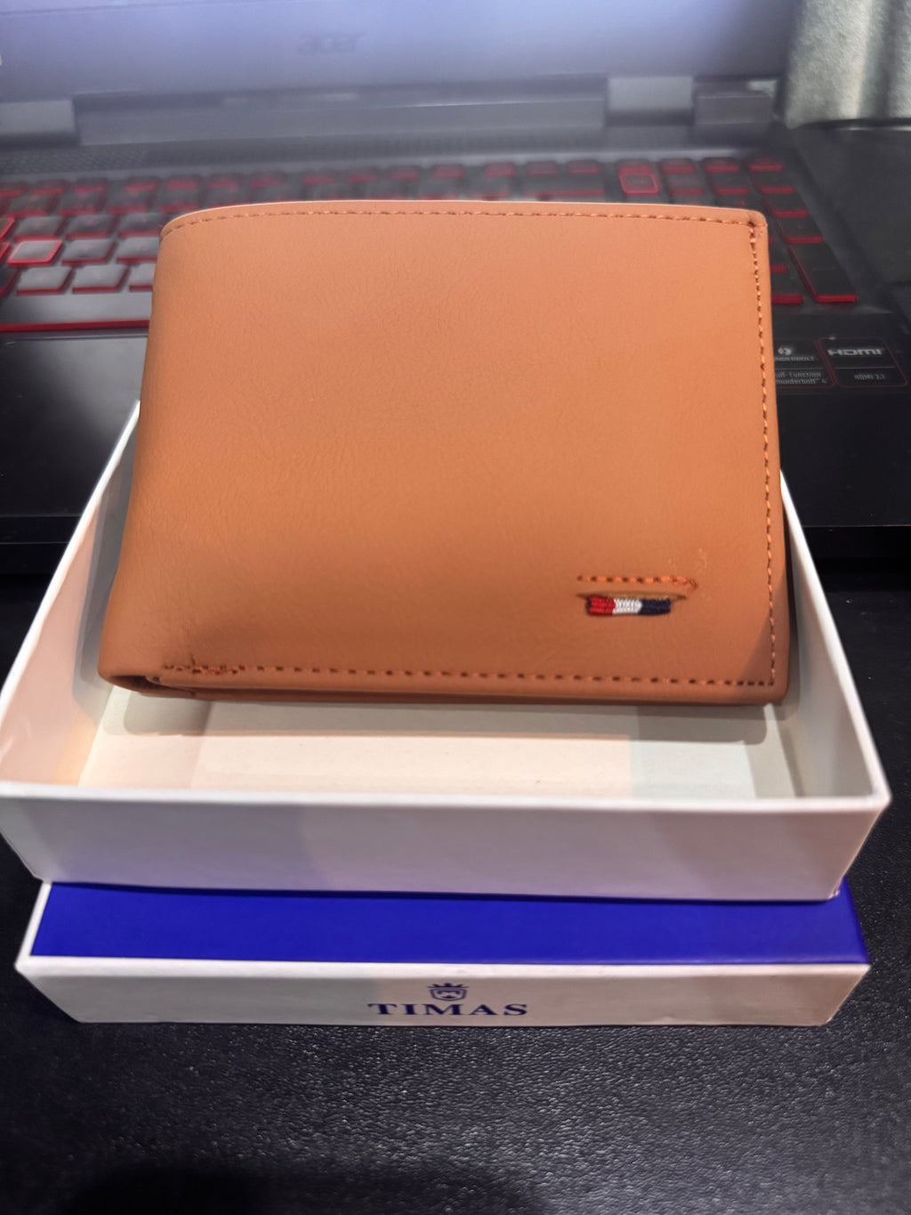 Premium Genuine Leather Bifold Wallet for Men – Tan Brown