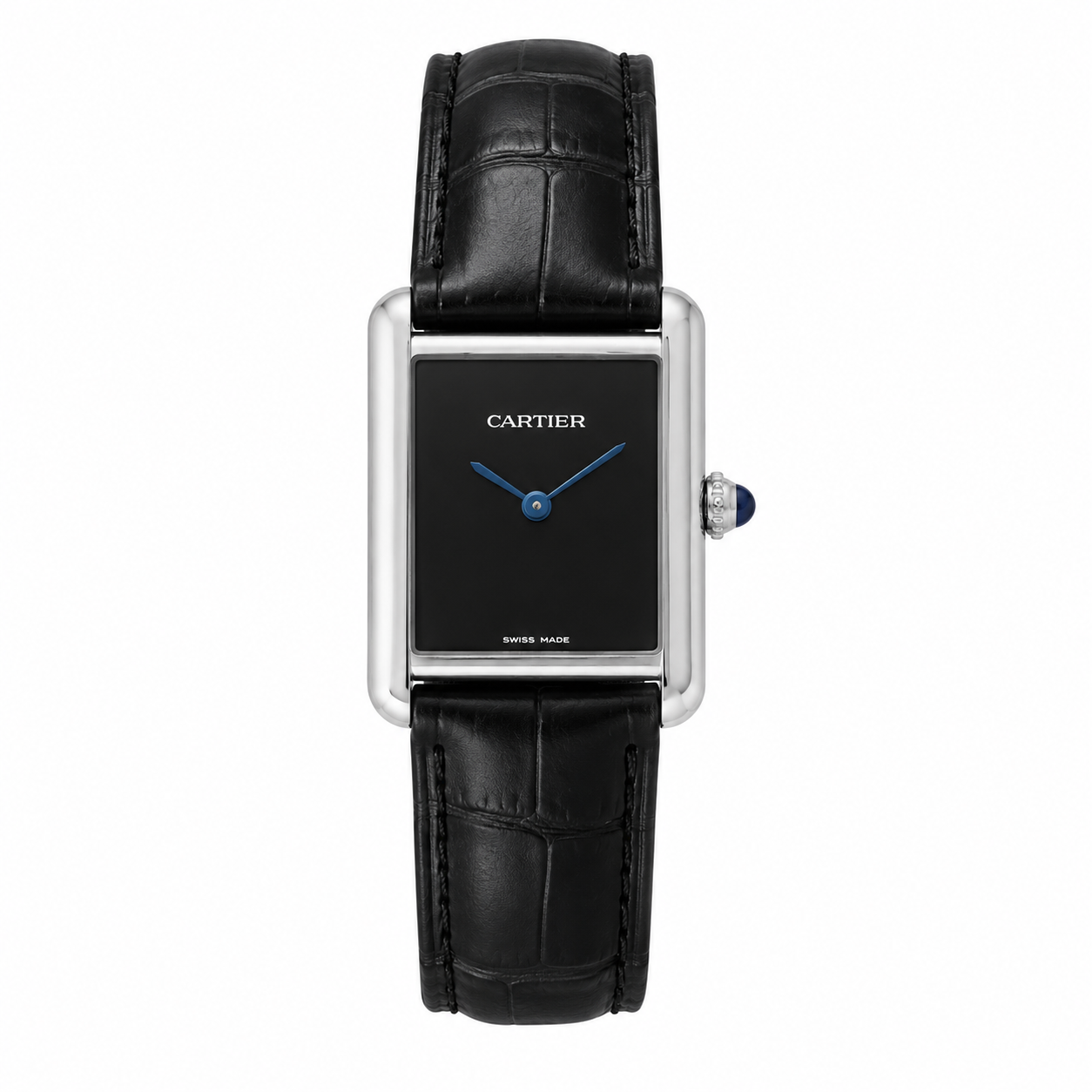 Cartier Tank Screw back Premium A grade Quality - Leather strap