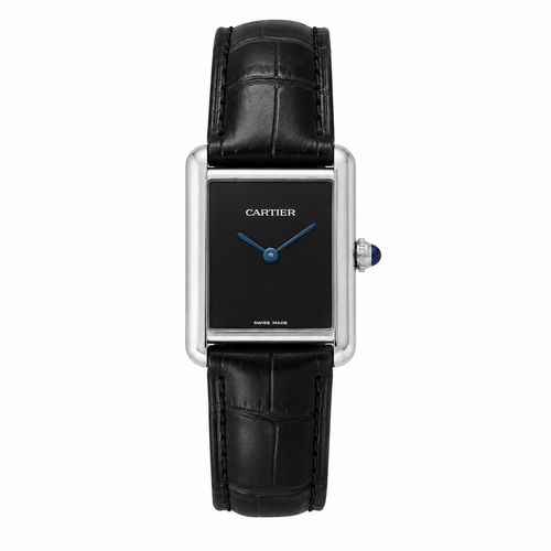 Cartier Tank Screw back Premium A grade Quality - Leather strap