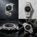 Elegant Royal Arabic Men's Watch - Black Dial